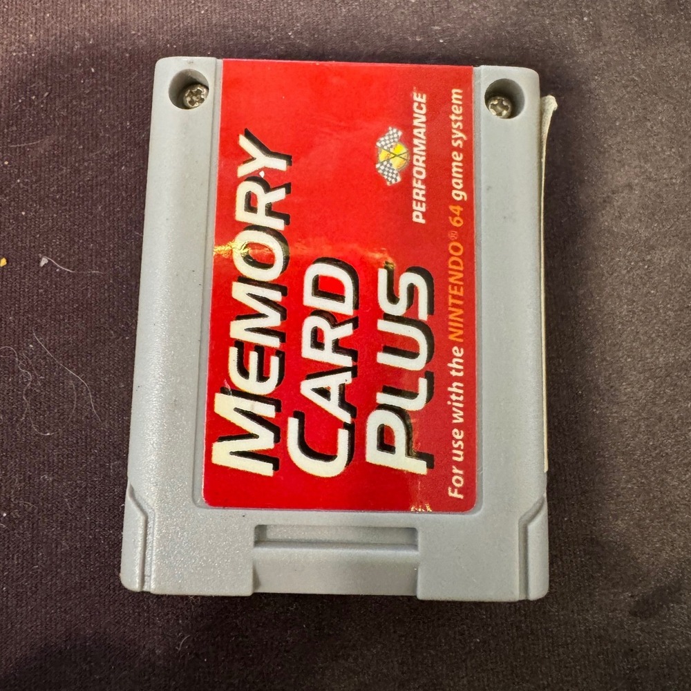Performance Memory Card Plus for Nintendo 64 N64 P-375AE 4-Page Switch Grey
